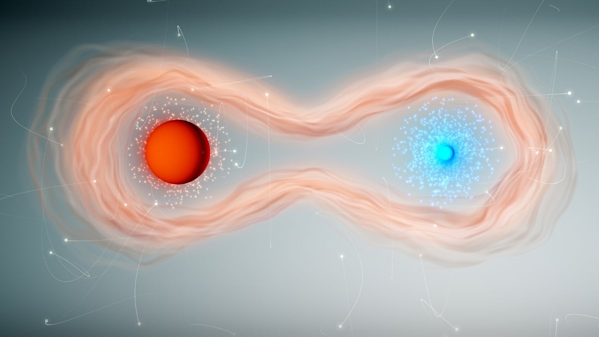Illustration of quantum entanglement with qubits