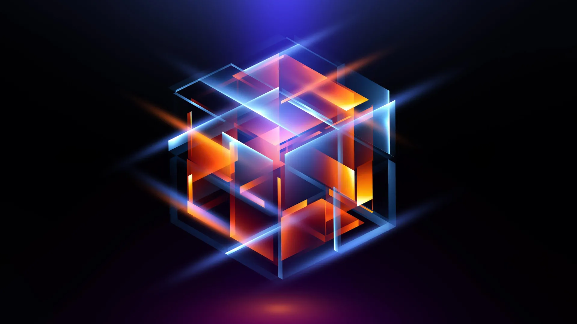 Abstract modern technology crystal material