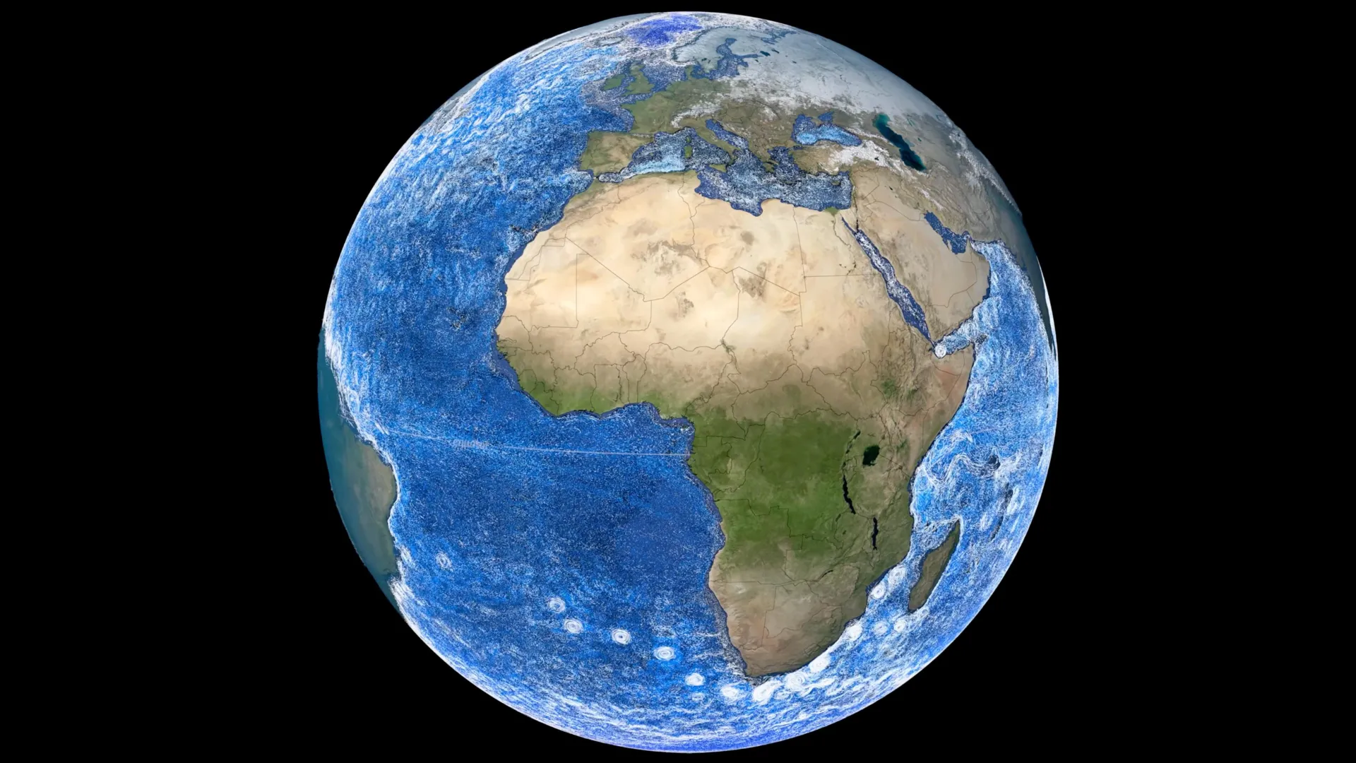 Agulhas leakage entering Atlantic Ocean