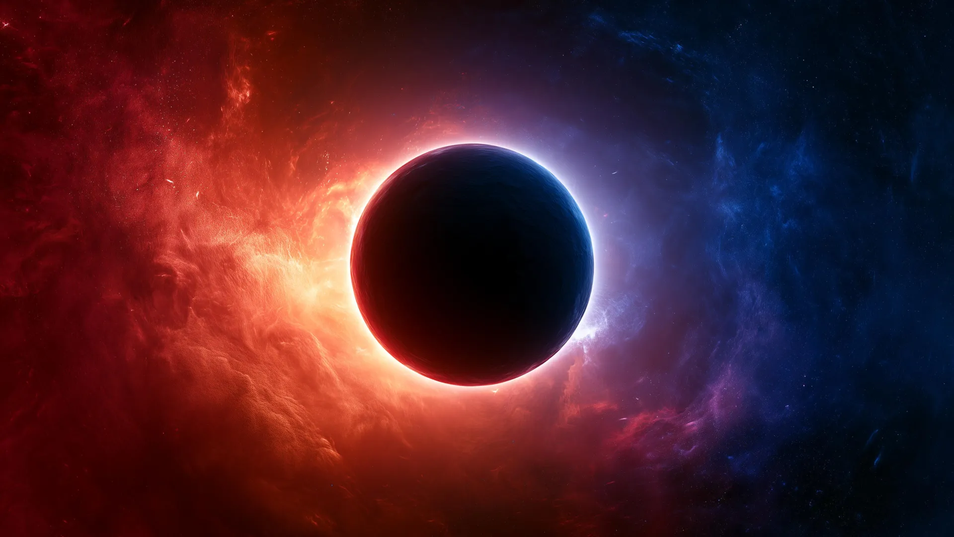 Visualization of an ancient black hole in the context of the early universe