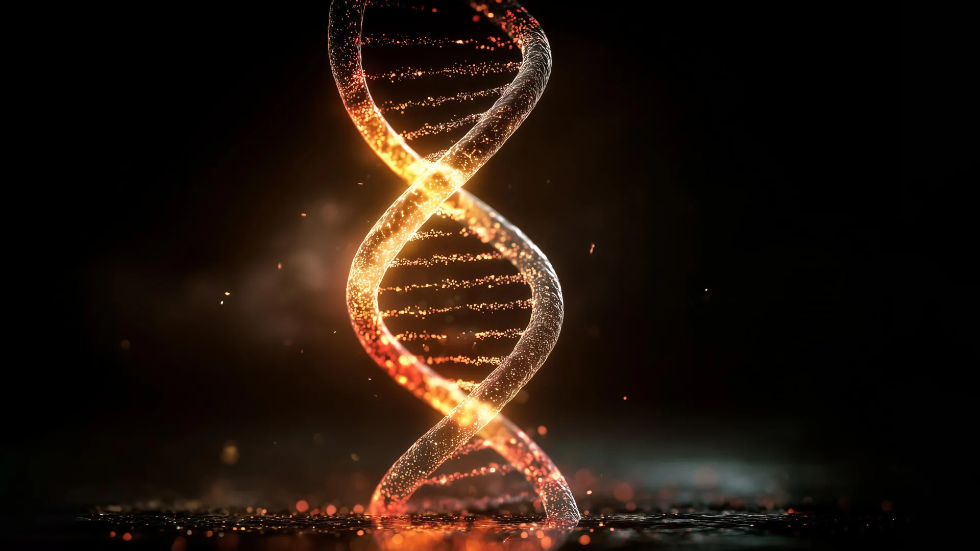 Ancient DNA and genetics research imagery representing the naked mole rat gene transfer experiment