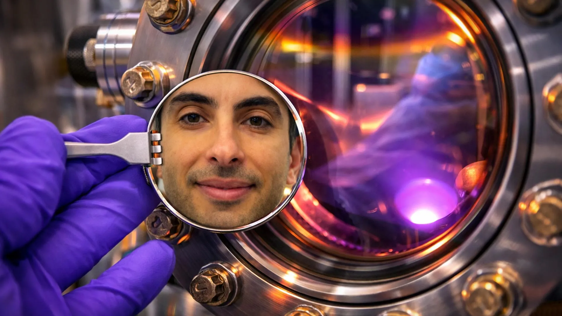 Researcher Babak Bakhit, who led the brain-mimicking chip research