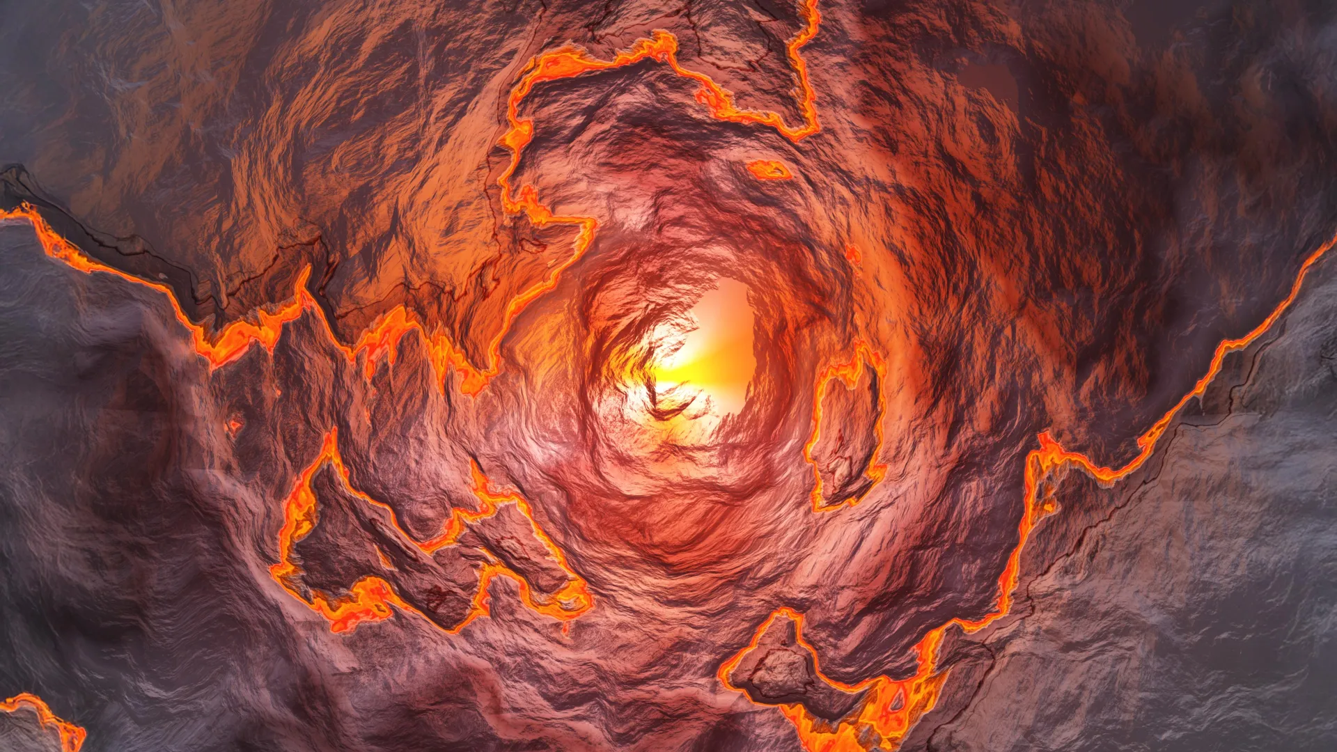 Hot lava tunnel and magma pool imagery related to the São Jorge Island magma surge study