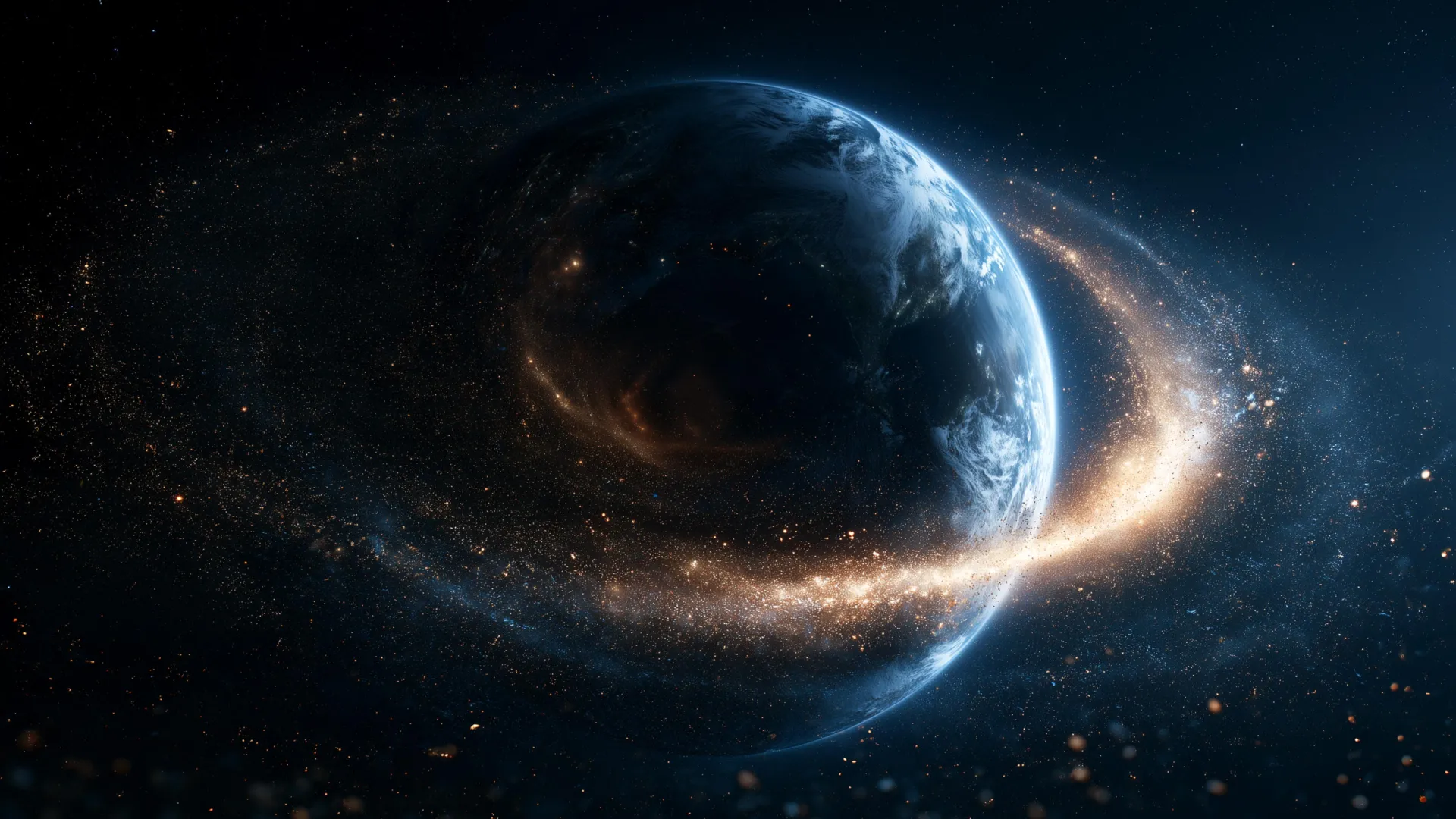 Visualization of mysterious signals around planet Earth