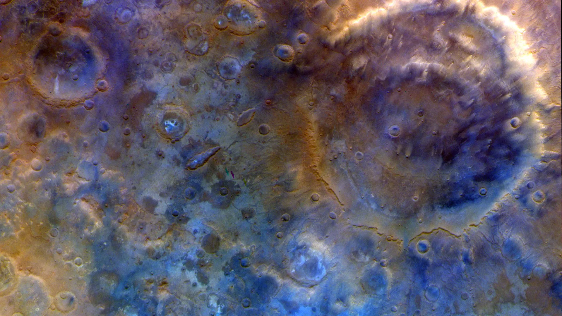 NASA Psyche mission images Mars Huygens crater during gravity assist flyby