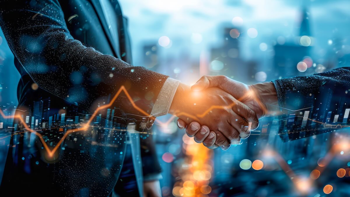 Mergers and acquisitions concept image