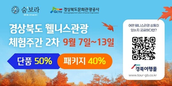 포항 내연산 치유의 숲 등 경북의 주요 웰니스 관광지 이미지