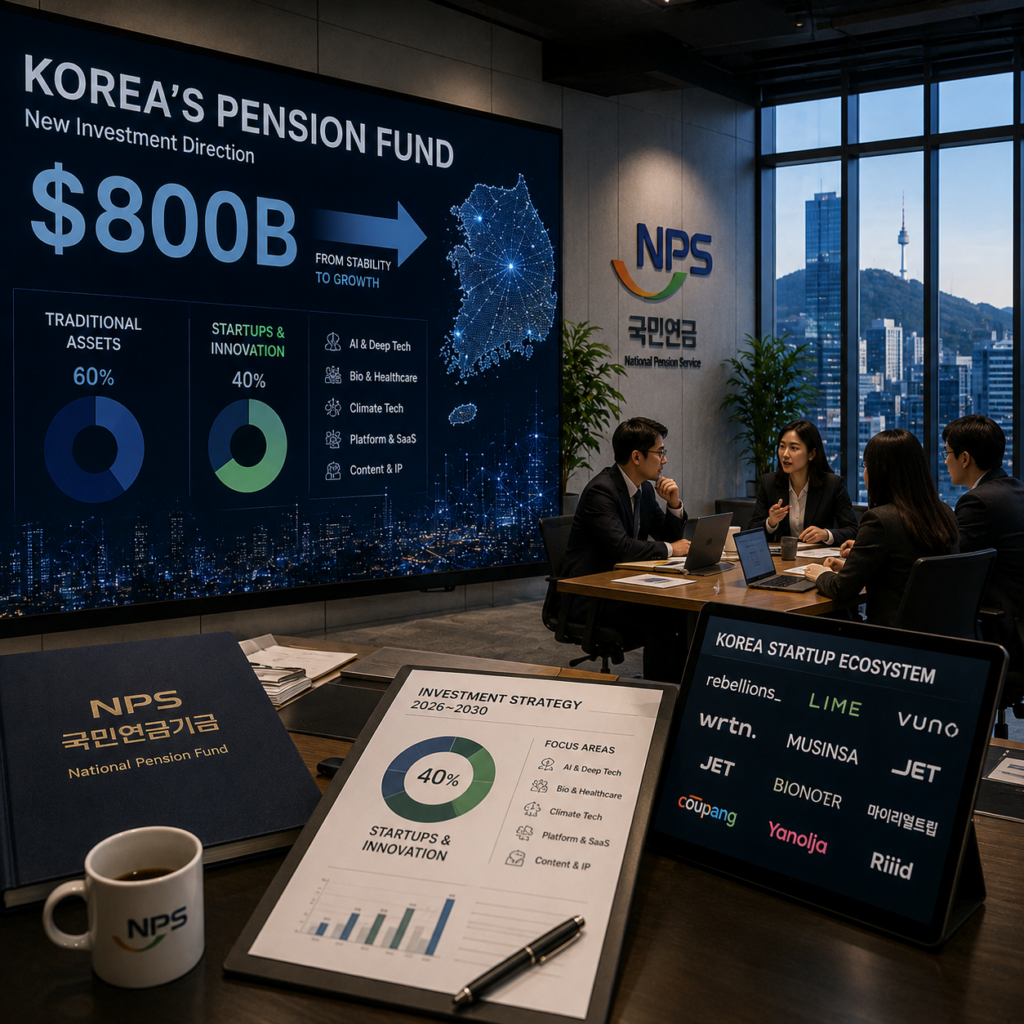 Image of South Korea's National Pension Service venture investment policy