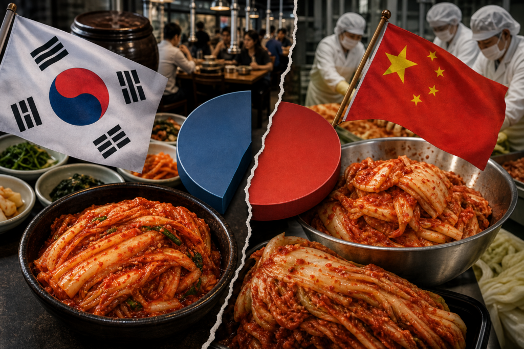 Chart illustrating Korea's kimchi import crisis