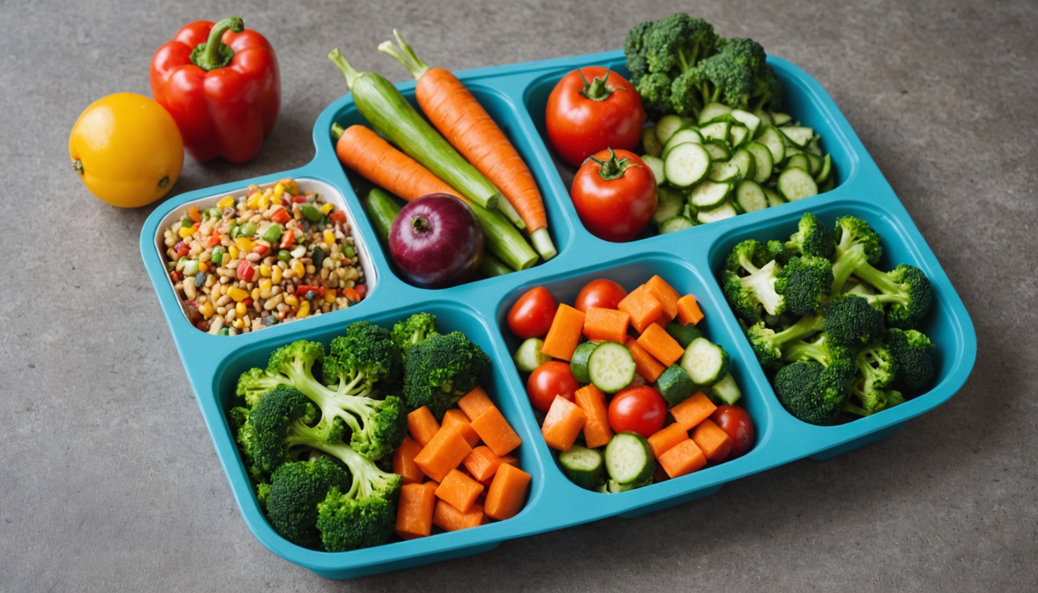 Fresh vegetables on a plate