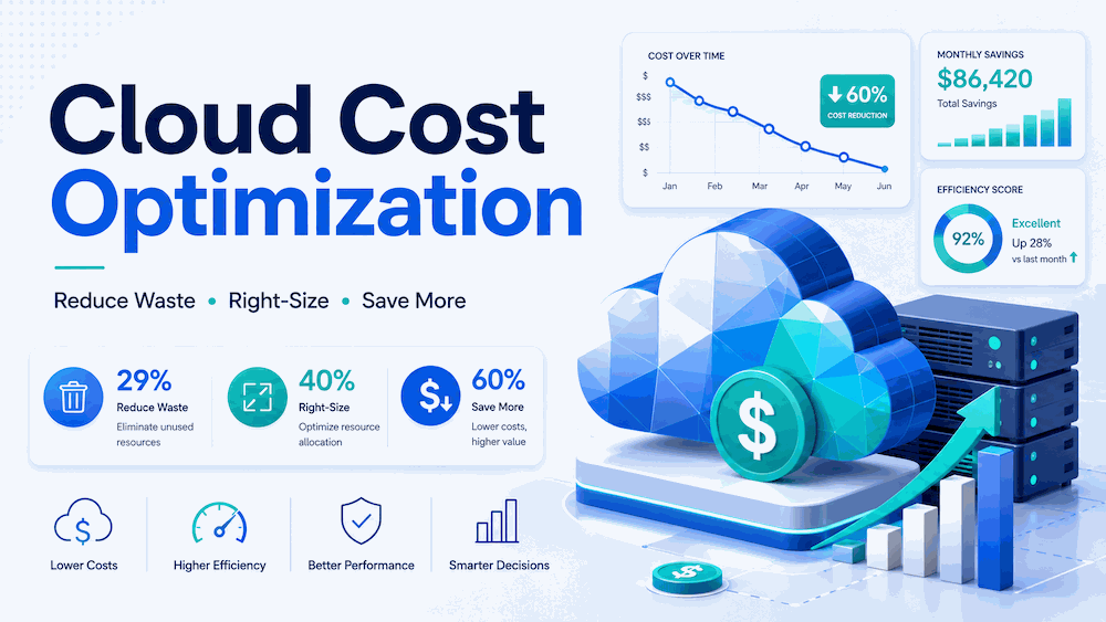 Cloud cost optimization graphic