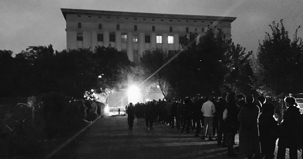 Berlin club queue illustrating financial strain on venues