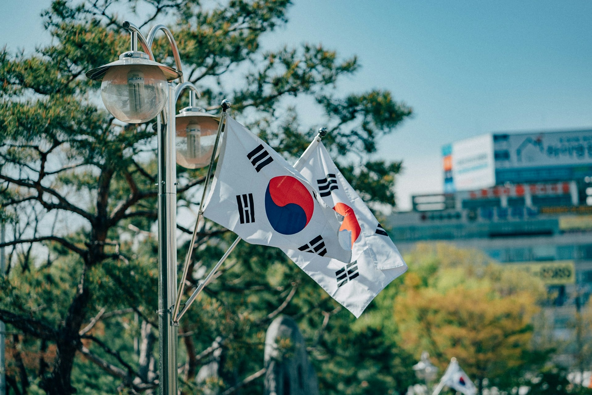 Korean flag representing national AI strategy
