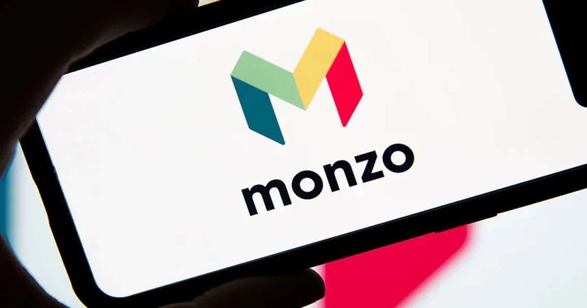 Monzo's mobile banking app interface on a smartphone screen
