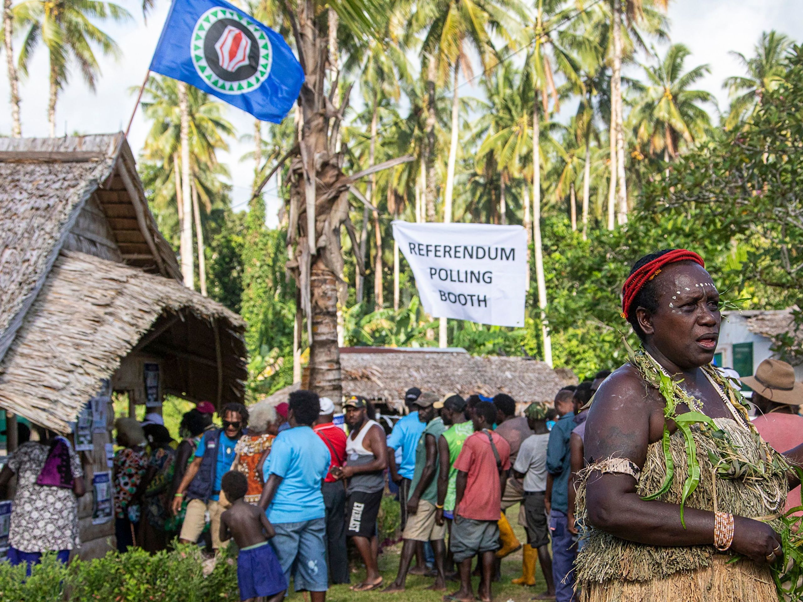 Illustration of Bougainville's path to becoming a new nation