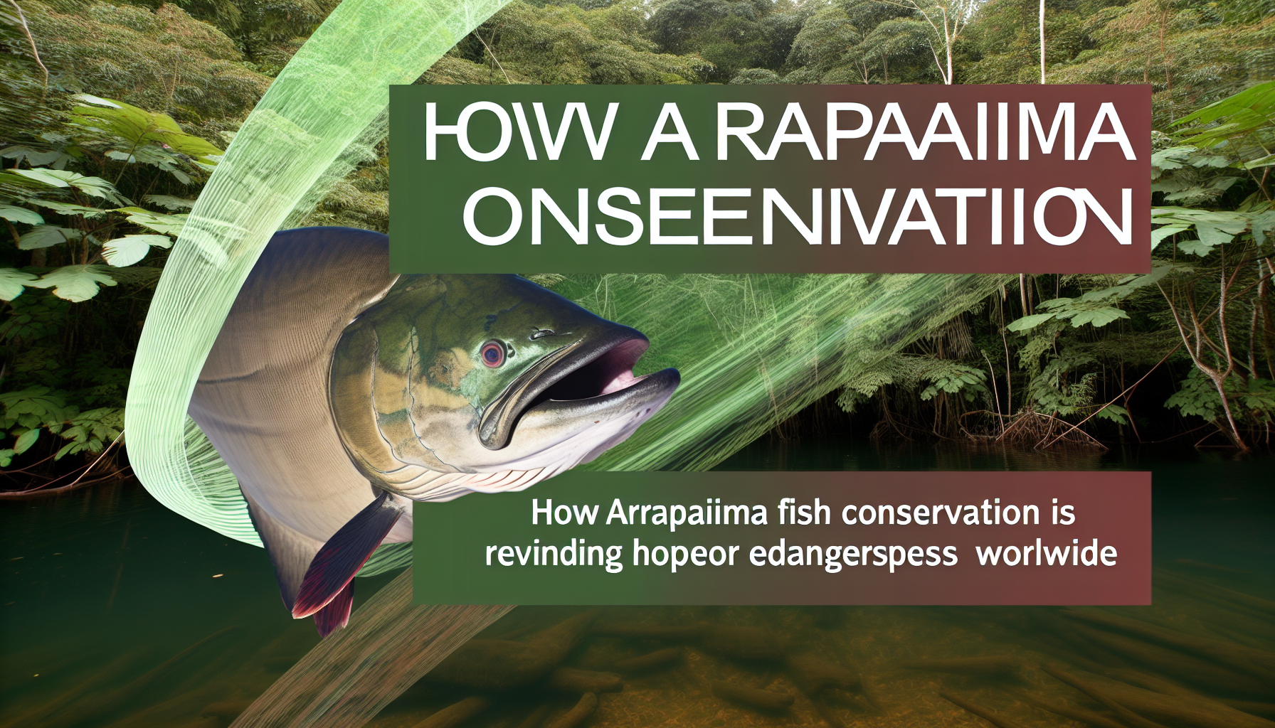 Arapaima conservation story illustration