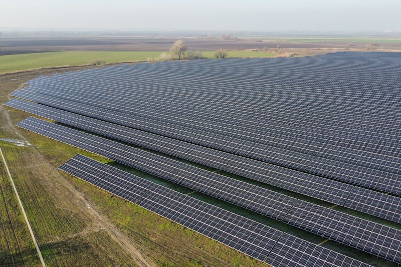Offshore wind farm representing the convergence of wind, solar, and battery storage making clean power competitive
