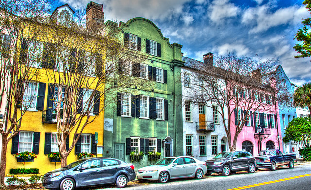 Charleston South Carolina Rainbow Row