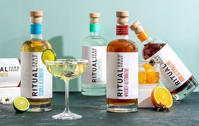 Non-alcoholic spirits portfolio display