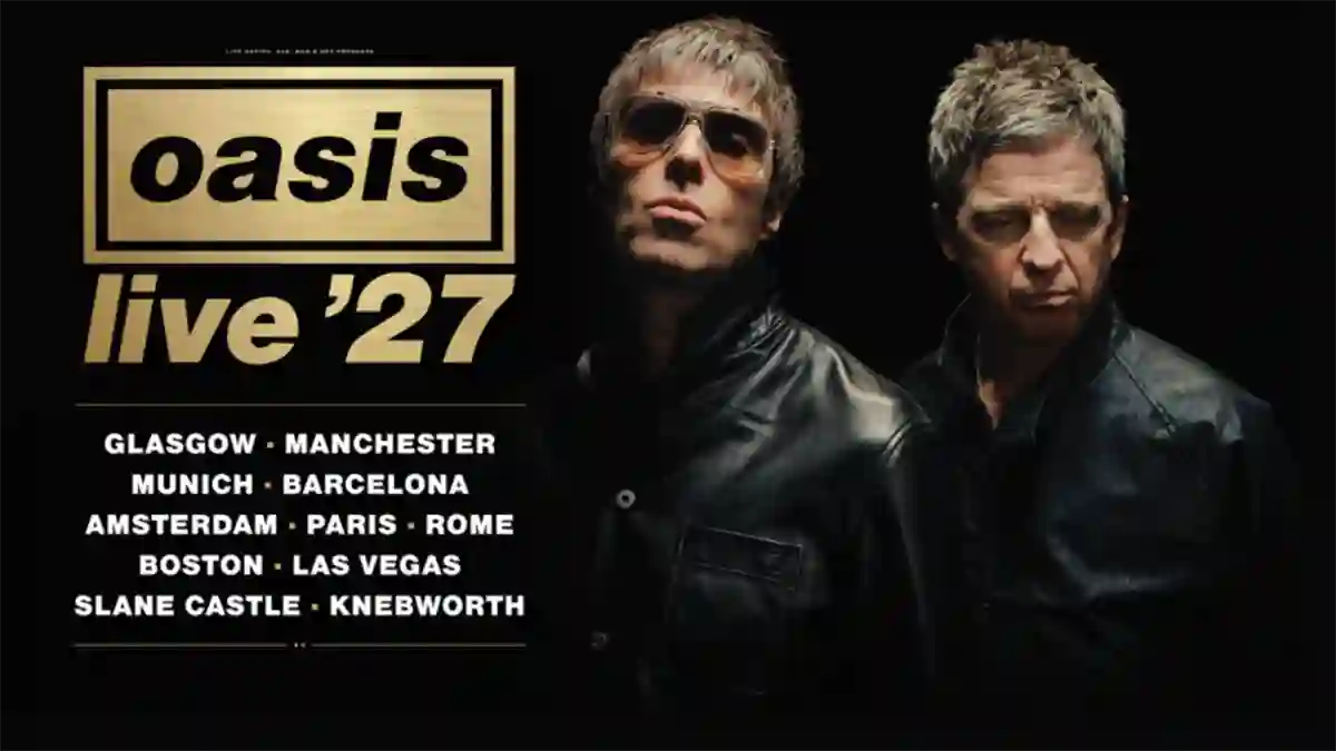 Oasis Live '27 ticketing graphic