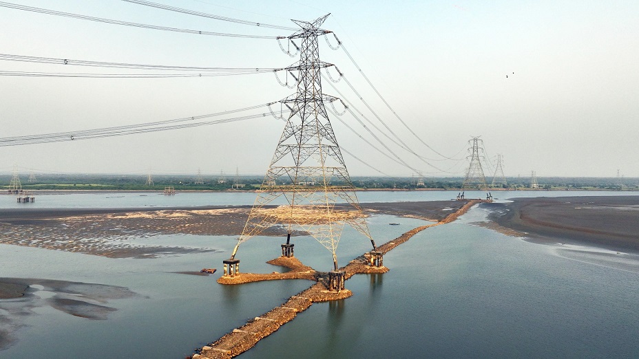 KEC International HVDC 765kV construction site