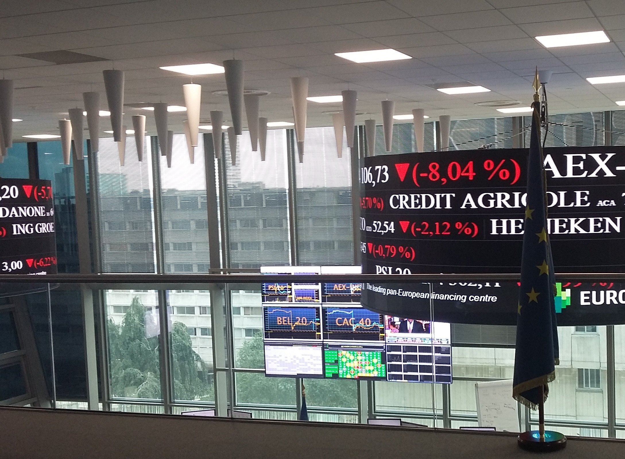 Paris Bourse trading floor