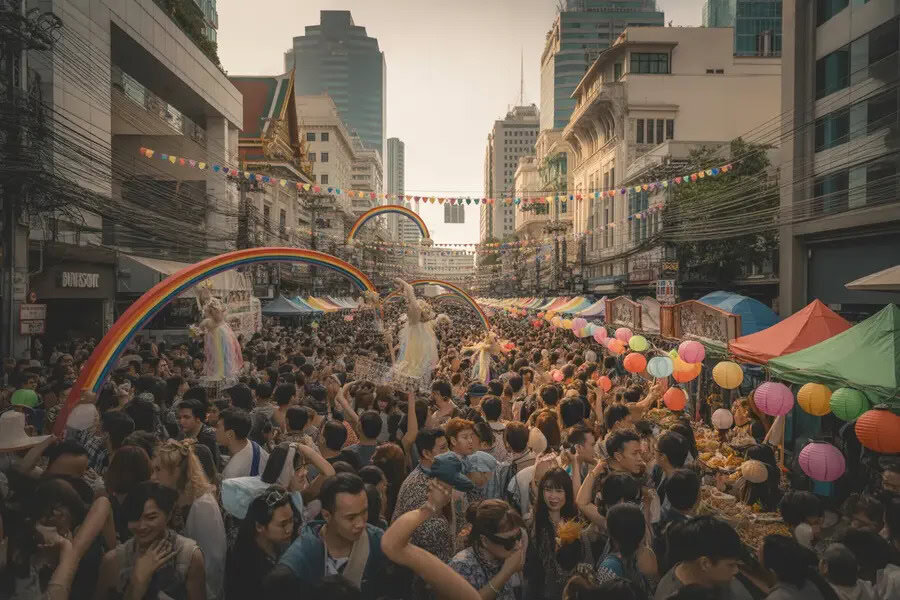 Bangkok streets turn into a rainbow for Bangkok Pride 2026