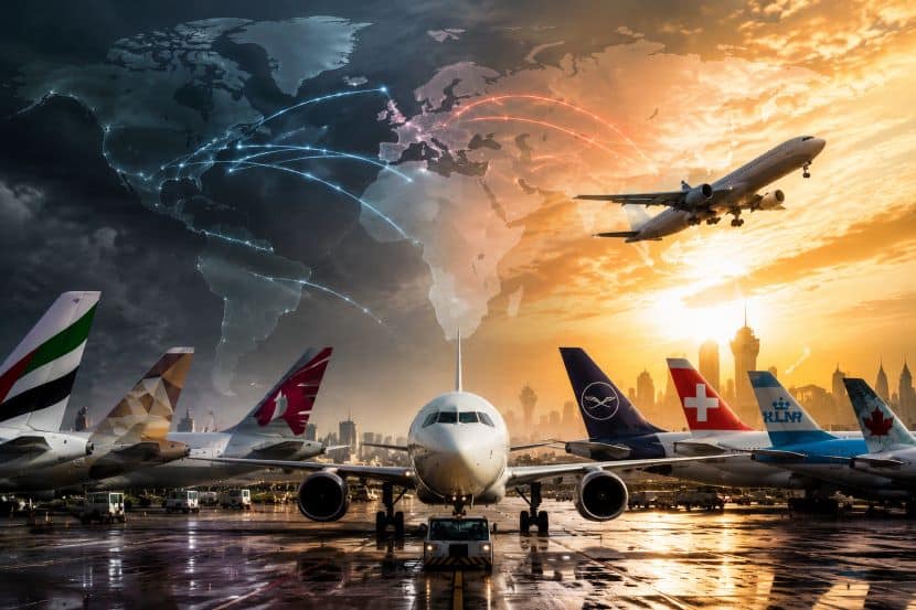 Middle East airspace impacts on global routing patterns