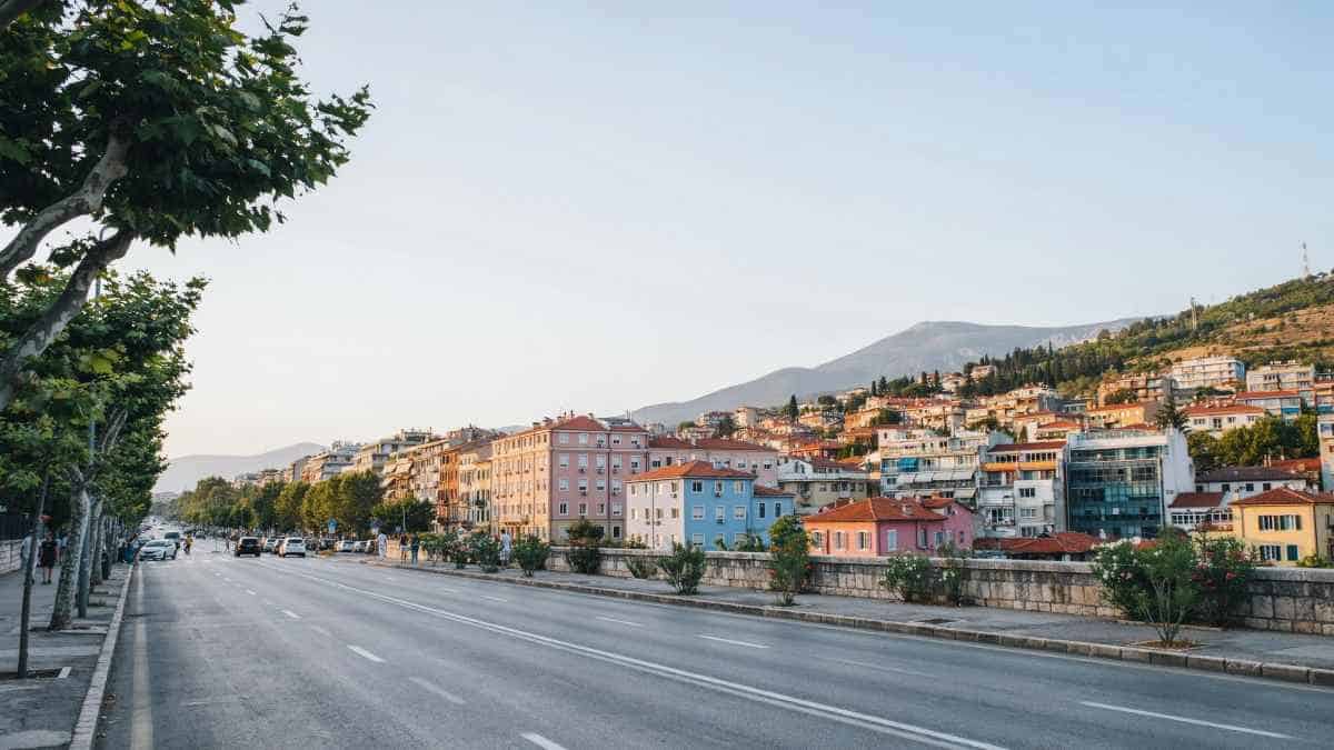 Map or chart showing Albania's tourism index rise