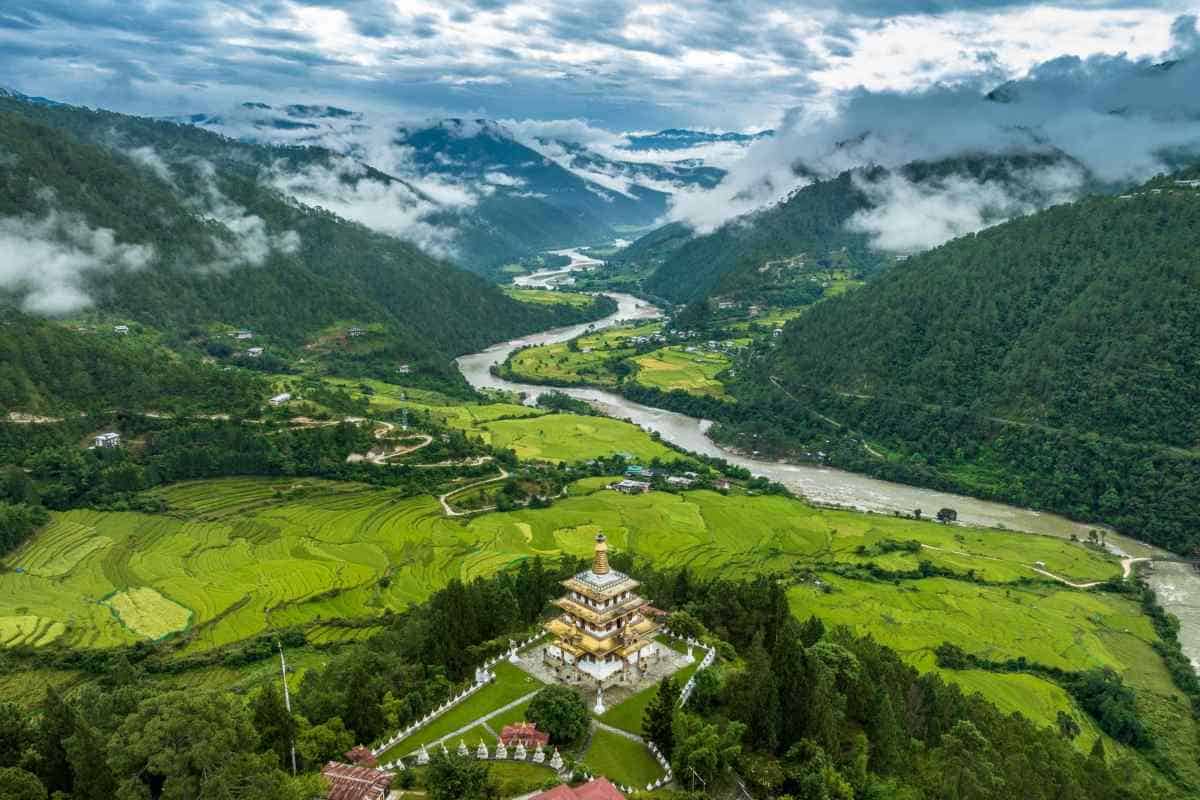Bhutan landscape illustrating the stable tourism fee policy
