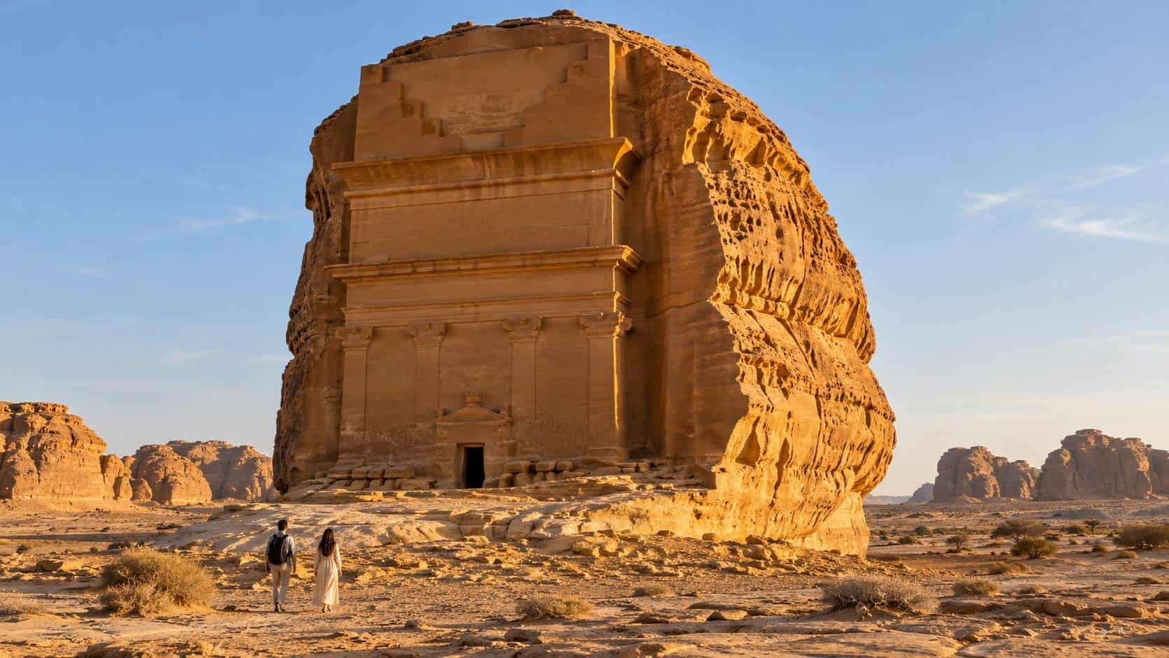 AlUla landscape with rock formations