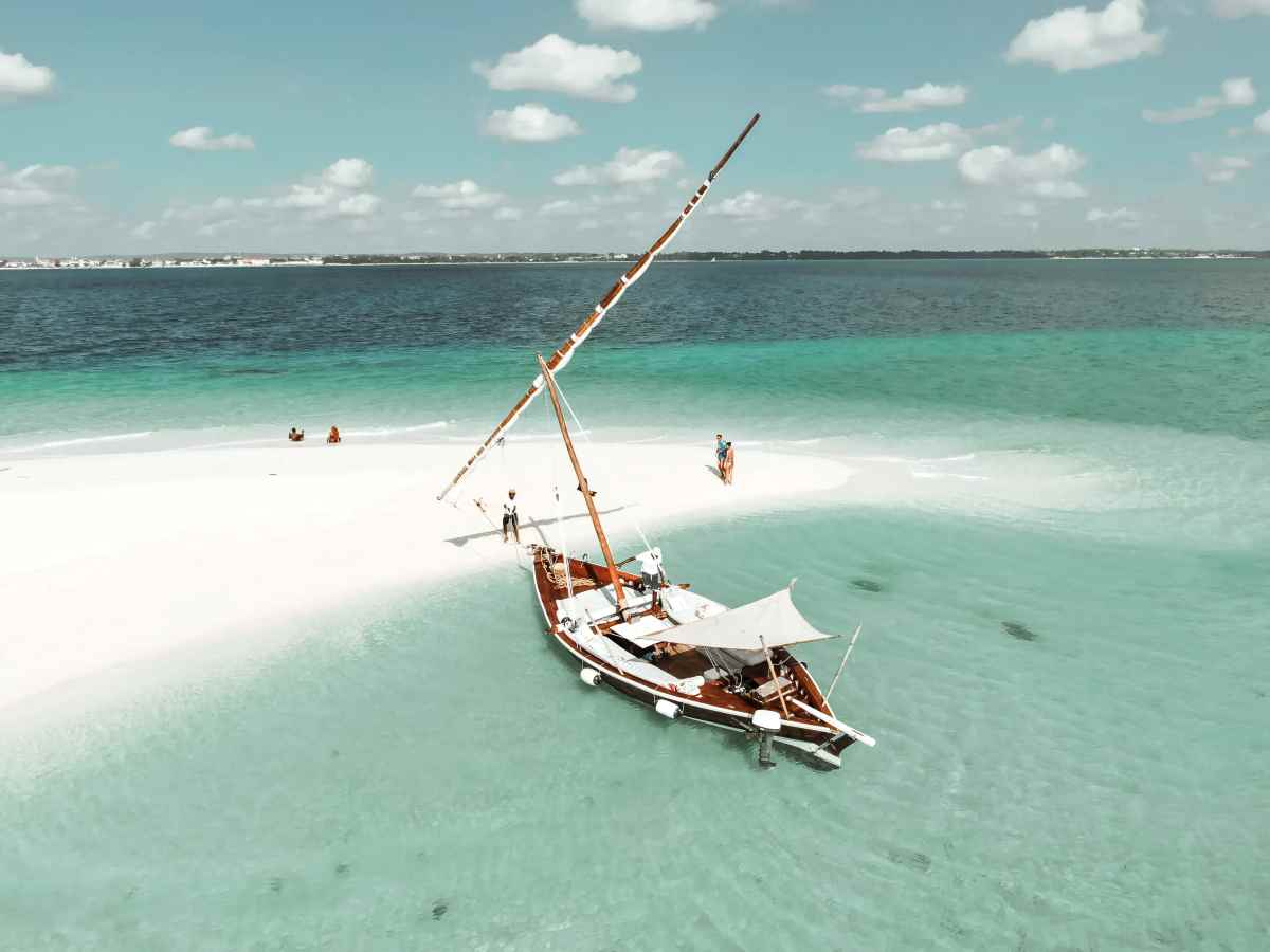 Image showing beach relaxation, illustrating Tanzania's diversified tourism appeal including Zanzibar alongside safari circuits