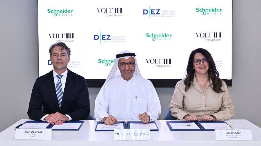 Artist's rendering of the new DIEZ–VOLT UAE AI-ready data centre development in Dubai Silicon Oasis