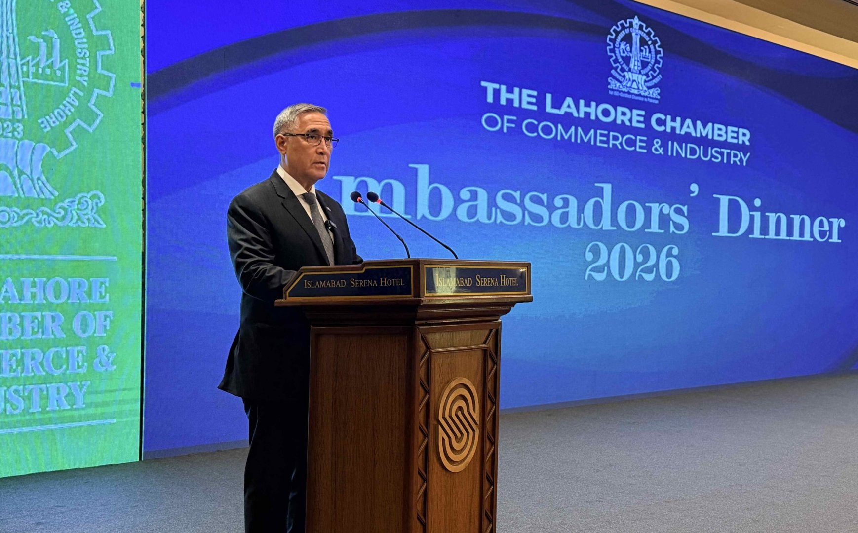 Ambassador of Turkmenistan to Pakistan Atajan Movlamov speaking about TAPI progress