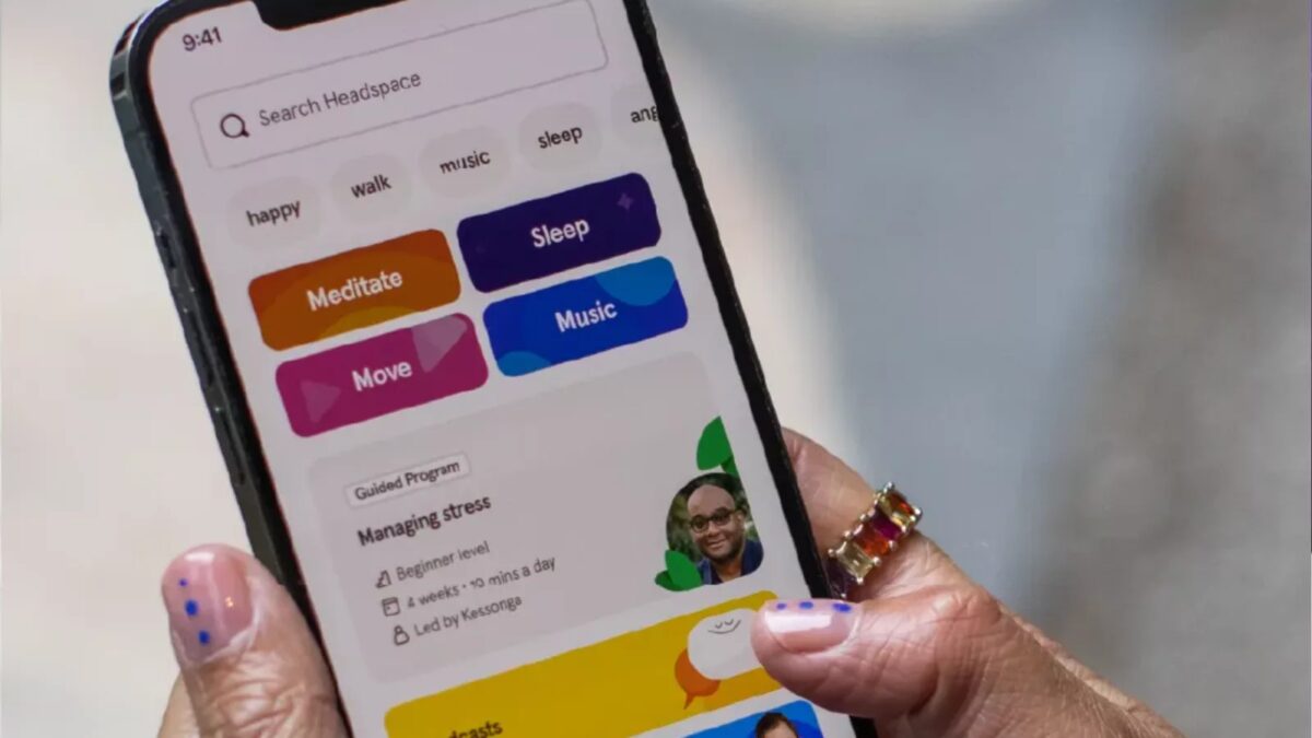Headspace app logo alongside Sword Health branding following the acquisition announcement