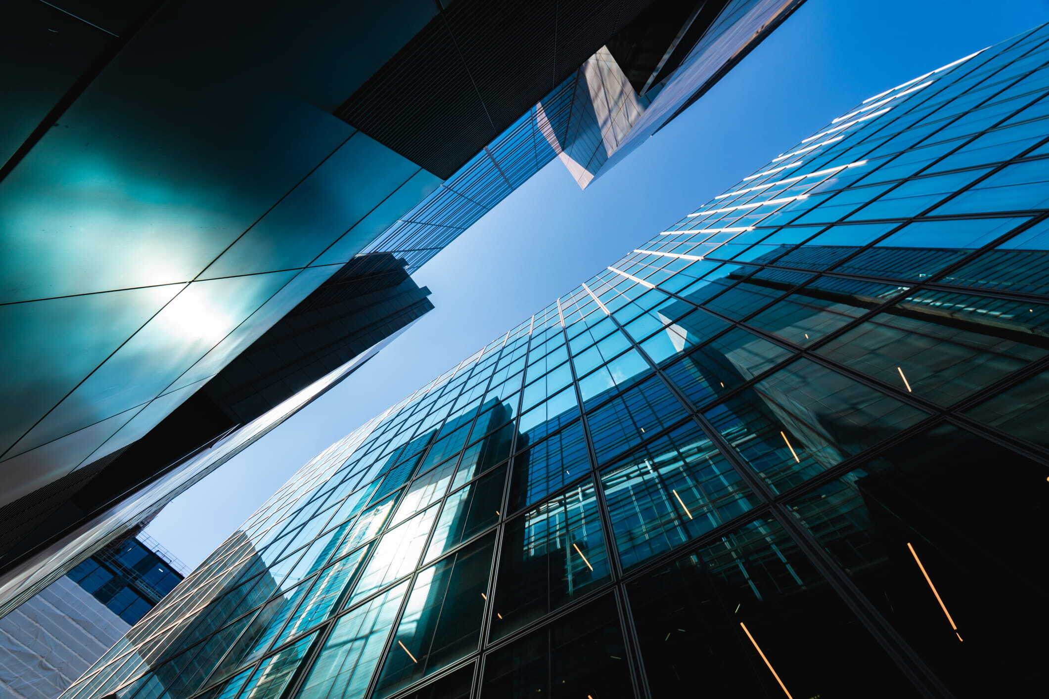 Abstract office building image representing the rising delinquency rates in commercial mortgage-backed securities