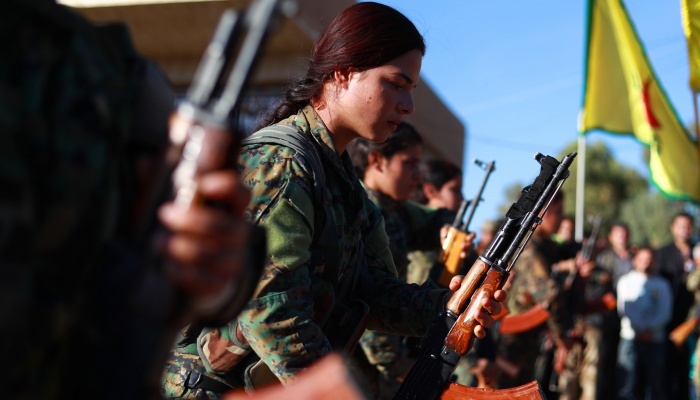 SDF forces in Syria
