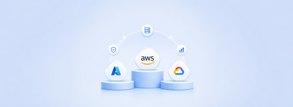 Comparison of major cloud providers' market share and key strengths