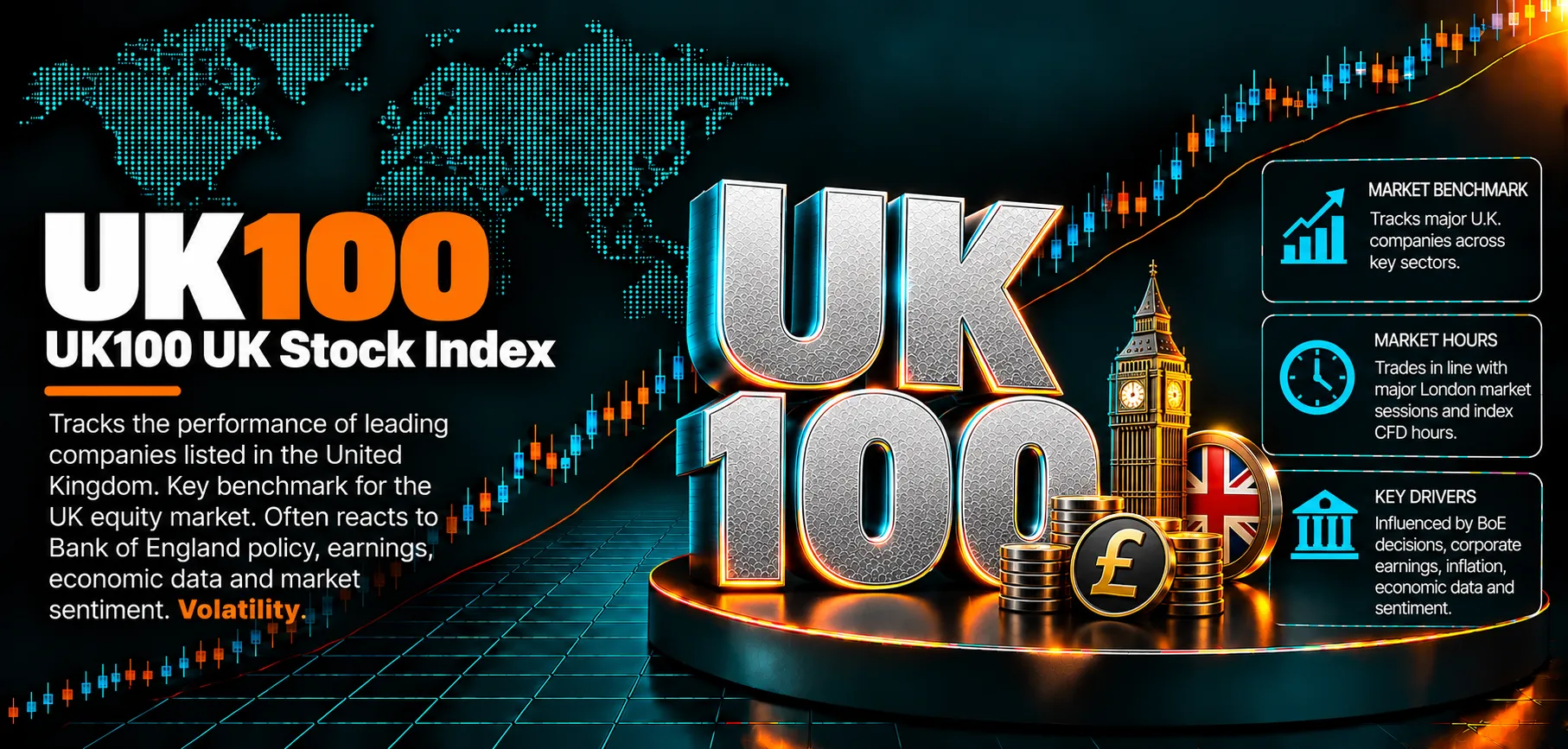FTSE 100 daily analysis chart showing bank rallies