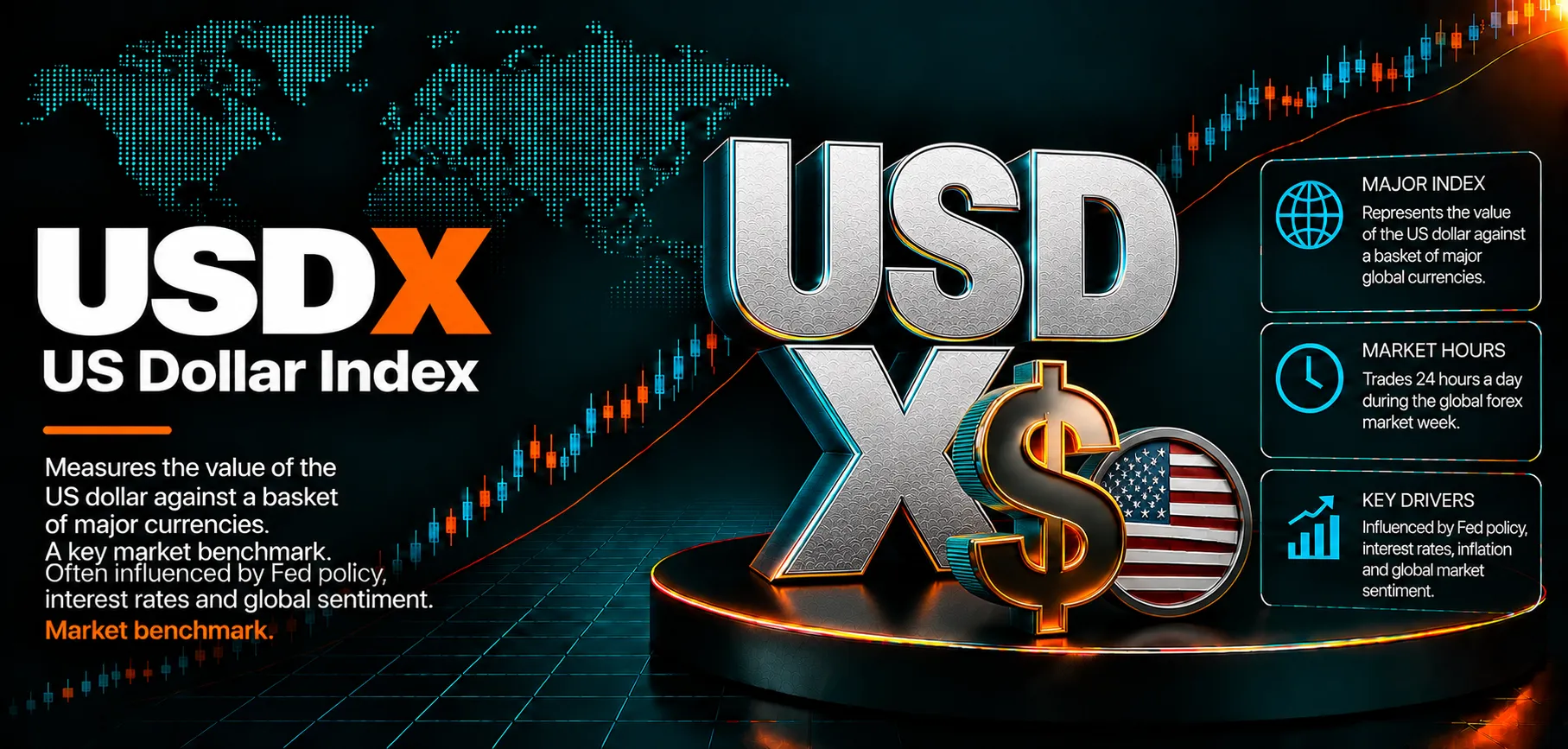USDX Daily Analysis Chart showing DXY hitting 18-month high