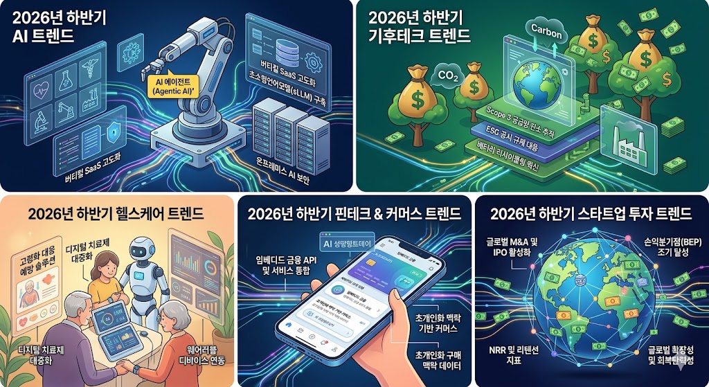 2026년 하반기 스타트업 시장의 투자 트렌드