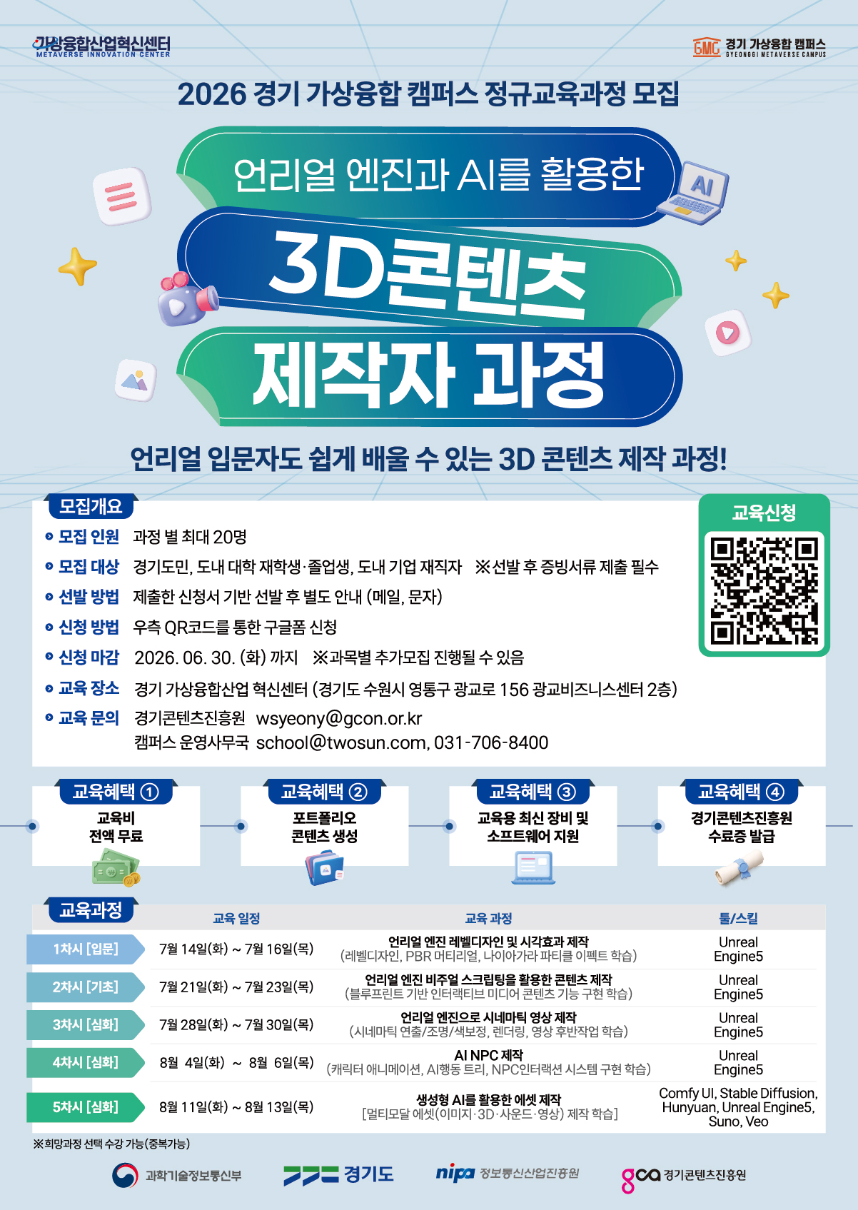 2026 Gyeonggi Virtual Convergence Campus recruitment notice