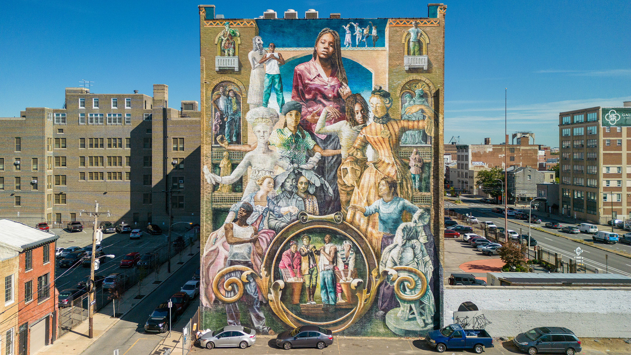 Philadelphia's Mural Arts 2026 program, featuring the Common Threads mural