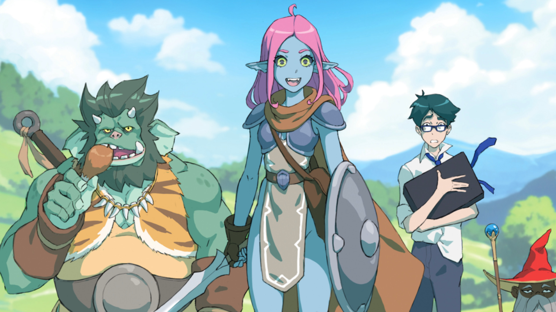 Break!! TTRPG anime-style cover art