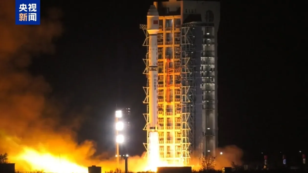 Rocket exhaust cloud over Taiyuan