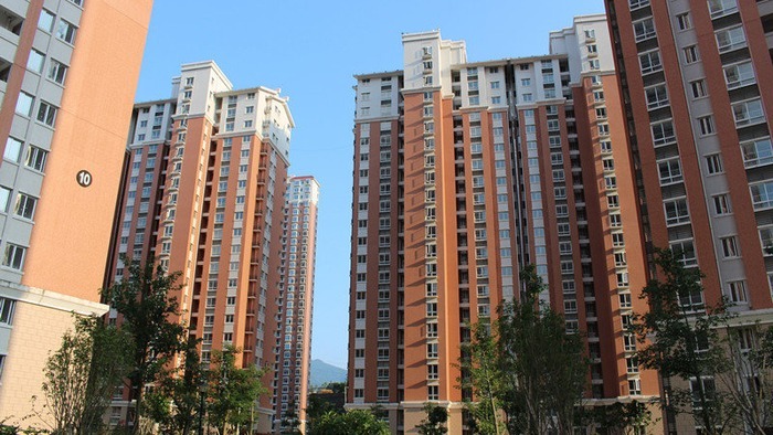 Graph showing China property market trends