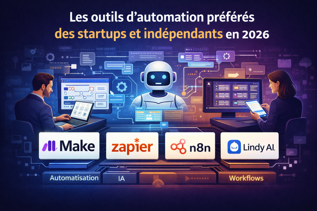 Illustration of automation tools for 2026 startups and independent operators