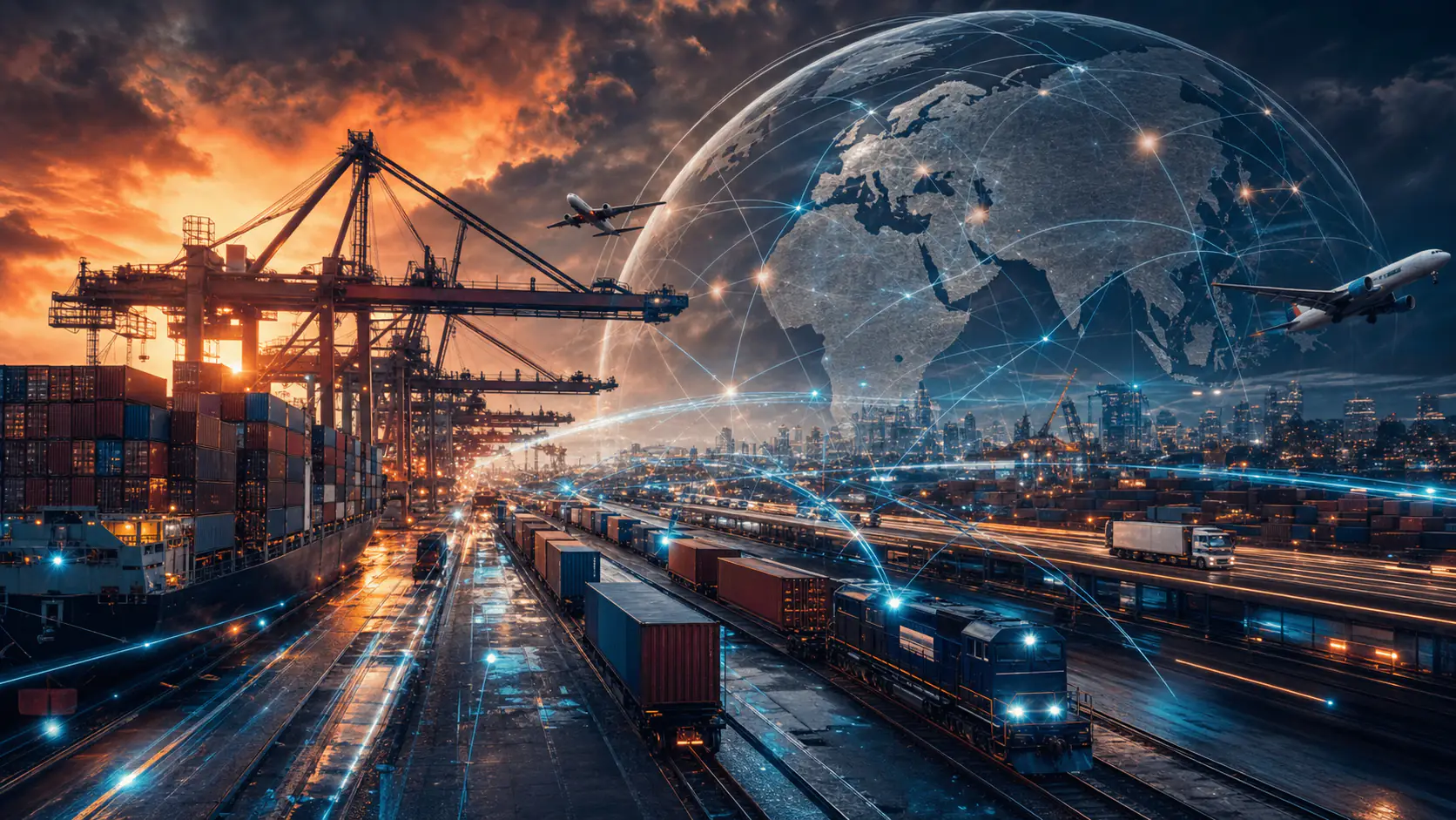 Supply chain stress diagram