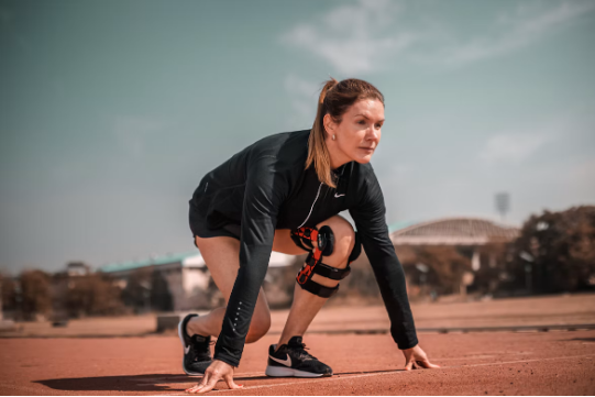 Athlete undergoing modern recovery therapy